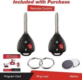 img 3 attached to KeylessOption Key Fob Replacement: MOZB41TG (Pack of 2) for Hassle-Free Car Entry