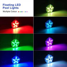 img 2 attached to 3Pcs LED Floating Pool Lights For Bathtub Fountain Hot Tub, IP68 Waterproof Color Changing Magnetic Pond Starfish Lamp Party Vase Wedding Home Decorations - Blufree 3.3
