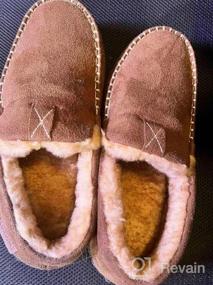 img 5 attached to Stay Cozy And Comfortable: LongBay Men'S Memory Foam Moccasin Slippers For Indoor And Outdoor Wear
