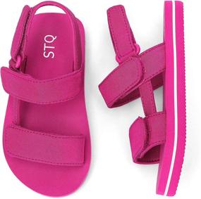 img 4 attached to 👟 STQ Lightweight Toddler Sandals | Little Boys' Shoes for Comfortable Stylish Footwear at Sandals