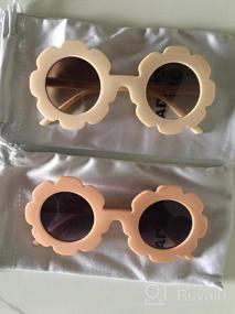 img 6 attached to 🌼 Adorable ADEWU Sunglasses for Kids: Round Flower Cute Glasses, UV 400 Protection - Perfect Children Gifts for Girls and Boys!