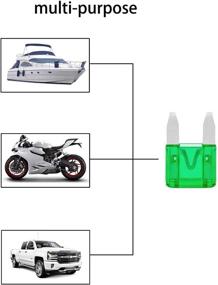 img 1 attached to 100 Pack Auto Fuses 30 AMP APM/ATM 32V Mini Blade Style Fuses 30A Short Circuit Protection Car Fuse (30 AMP)