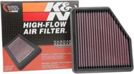 🛠️ k&amp;n engine air filter: high performance, premium, washable 33-5095 2019-2020 nissan altima compatible replacement filter logo