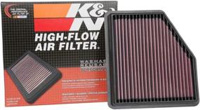 img 4 attached to 🛠️ K&amp;N Engine Air Filter: High Performance, Premium, Washable 33-5095 2019-2020 NISSAN Altima Compatible Replacement Filter