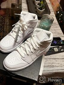 img 6 attached to 👟 Детские кроссовки Jordan 1 Mid Grey Shadow 554725-096: Непревзойденный стиль и качество (размер 6,5)