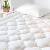 stay cool and comfortable with grt bamboo full size mattress pad cover - thick, quilted, and breathable logo