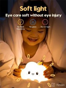 img 3 attached to Dimanito Cute Kids Night Light Night Lamp Night Lights For Kids Bedroom Toddler Baby Portable Silicone Battery Led Nightlight Nursery (Cute Cloud Remote Control)