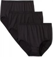 arabella women's microfiber brief panty set, pack of 3 логотип