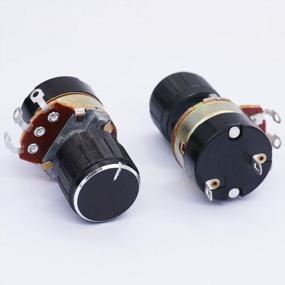 img 1 attached to 2Pcs 10K Ohm Single Linear Taper Potentiometer With On/Off Switch & Aluminum Alloy Knob - TWTADE