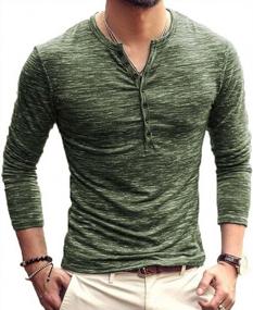 img 2 attached to WZIKAI Men'S Henley Shirts: Casual, Slim Fit, Basic, Long/Short Sleeve, Fashion T-Shirt For Men