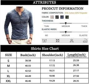 img 1 attached to WZIKAI Men'S Henley Shirts: Casual, Slim Fit, Basic, Long/Short Sleeve, Fashion T-Shirt For Men