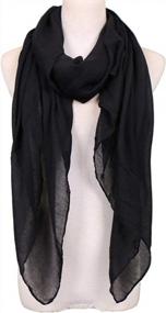 img 2 attached to Womens Sheer Shawl Wrap In Solid Colors - Perfect For Evening Wear By LMVERNA