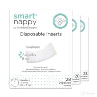 👶 smartnappy disposable inserts for amazing baby hybrid diaper cover, size 1, 5-10 lbs, 84 count - extra absorbent and plastic-free liner logo