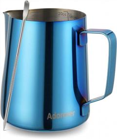 img 4 attached to 600Ml (20Oz) Stainless Steel Milk Frothing Pitcher With Decorating Art Pen - Perfect For Latte, Cappuccino & Coffee Art!