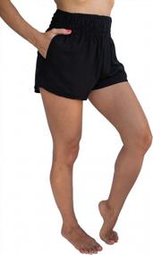 img 4 attached to Boho Beach Shorts Cover Up - PIYOGA'S High Waist Comfy Summer Essential