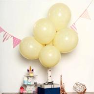 25pcs 12" pastel yellow round latex helium balloons matte color balloons - efavormart logo