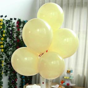 img 3 attached to 25PCS 12" Pastel Yellow Round Latex Helium Balloons Matte Color Balloons - Efavormart