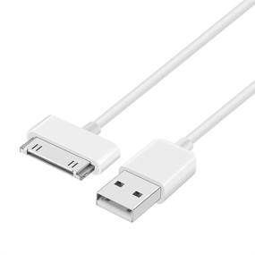 img 4 attached to 🔌 2-Pack USB Charger Cable for iPhone 4/4S, 3G/3GS, iPad, iPod - Fast Charge & Sync Cord