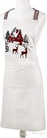 img 2 attached to 🎅 Natural SKL Home By Saturday Knight Ltd. Winter Greetings Apron, 27X33 inches
