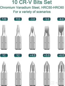 img 1 attached to 🔧 Deselen Green Ratcheting Screwdriver Set with Magnetic Bit Ratchet - Extendable Design, 11-in-1 Multi Bit Screwdriver, Small Pocket Size - All-in-One Tool