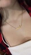 картинка 1 прикреплена к отзыву Personalized 18K Gold Plated Stainless Steel Name Pendant Necklace - KISPER от Justin Ewing