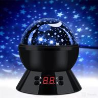 🌟 scopow star projector night light: rotating glow in the dark lamp with timer - bedroom decor for kids, perfect birthday gift for baby toddler girls & boys логотип