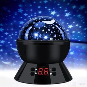 img 4 attached to 🌟 SCOPOW Star Projector Night Light: Rotating Glow in the Dark Lamp with Timer - Bedroom Decor for Kids, Perfect Birthday Gift for Baby Toddler Girls & Boys