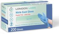 🧤 london labs nitrile medical exam gloves: latex-free, powder-free, disposable gloves for multi-purpose use logo