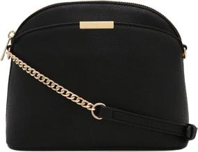 img 4 attached to Solid Small Crossbody Chain Strap Women's Handbags & Wallets in Crossbody Bags