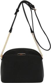 img 3 attached to Solid Small Crossbody Chain Strap Women's Handbags & Wallets in Crossbody Bags