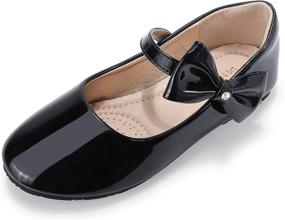 img 4 attached to 👧 DeerBunny Ballerina Bowknots - Cute Flats for Toddler & Little Girls' Shoes