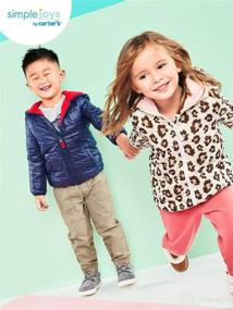 img 1 attached to Simple Joys by Carter's Puffer Jacket for Toddlers and Baby Girls