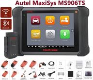 🚗 autel ms906ts advanced car diagnostic scanner with tpms programming, ecu coding, and active test - including extra screen protector and oe-level features such as immo keys, oil reset, epb/sas/dpf/abs bleeding (maxisys ms906bt+mk808ts/ts608) логотип