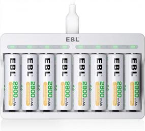 img 4 attached to EBL 50AA2500 Rechargeable Batteries with 🔋 Individual Charging – Ideal for Improving Monitor Performance