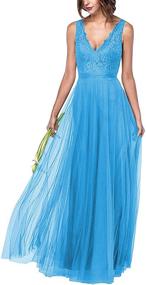 img 4 attached to KKarine Applique Bridesmaid Sleeveless Champagne Women's Clothing at Dresses