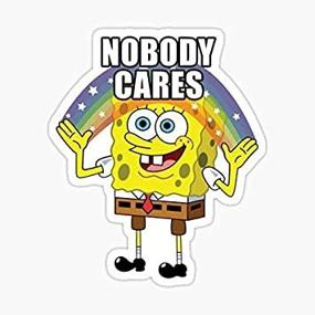 img 2 attached to Spongebob Nobody Cares Sticker Graphic