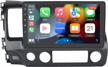 upgrade your honda civic with awesafe's 2006-2011 car radio stereo: andriod 11, bluetooth, gps, wireless apple carplay, and android auto logo