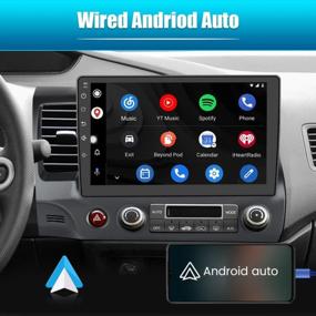 img 2 attached to Обновите свой Honda Civic с помощью автомобильного радиоприемника AWESAFE 2006-2011 гг.: Andriod 11, Bluetooth, GPS, беспроводной Apple CarPlay и Android Auto