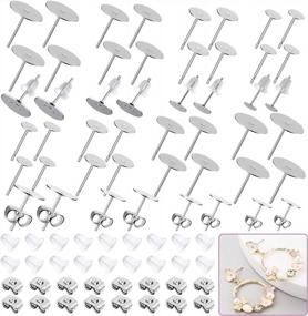 img 4 attached to DIY Earring Making Kit - 700Pcs Flasoo Earring Posts And Backs For Jewelry Making