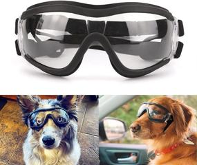 img 4 attached to 🐶 NAMSAN Large Dog Goggles | UV Protection Sunglasses for Medium to Large Dogs | Windproof, Anti-Fog Outdoor Pet Glasses | Adjustable Dog Sunglasses