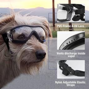 img 2 attached to 🐶 NAMSAN Large Dog Goggles | UV Protection Sunglasses for Medium to Large Dogs | Windproof, Anti-Fog Outdoor Pet Glasses | Adjustable Dog Sunglasses