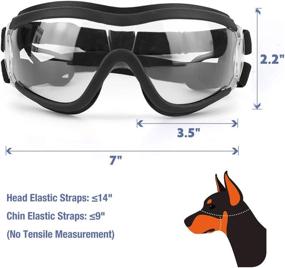 img 1 attached to 🐶 NAMSAN Large Dog Goggles | UV Protection Sunglasses for Medium to Large Dogs | Windproof, Anti-Fog Outdoor Pet Glasses | Adjustable Dog Sunglasses