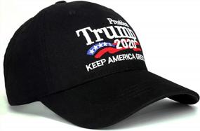 img 1 attached to Keep America Great Hat Donald Trump Slogan Cap Adjustable Baseball Hat Trump 2020 Campaign Cap Embroidered USA Hat