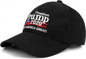 img 3 attached to Keep America Great Hat Donald Trump Slogan Cap Adjustable Baseball Hat Trump 2020 Campaign Cap Embroidered USA Hat