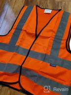 img 1 attached to High Visibility Safety Vest For Men - 12 Color Reflective, XS-8XL Sizes - AYKRM. review by Ickey Case