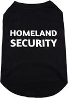 premium lightweight cotton dog shirt: black homeland security pattern vest for security dogs and cats логотип