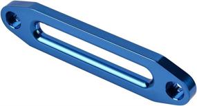 img 2 attached to 🔵 Premium 10 inch Aluminum Hawse Fairlead: High Grade, 8000-15000 LBs for Winch Rope Cable ATV UTV (Blue, 1 Piece)