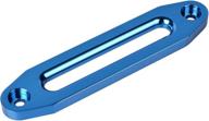 🔵 premium 10 inch aluminum hawse fairlead: high grade, 8000-15000 lbs for winch rope cable atv utv (blue, 1 piece) logo