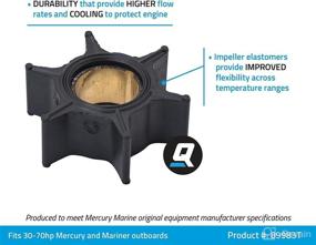 img 1 attached to 🚀 Enhance Your Outboard Performance with Quicksilver 89983T Water Pump Impeller: Ideal for 30 to 70 HP Mercury and Mariner Outboards