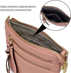 img 2 attached to 👜 Premium Crossbody Handbags: Stylish Women's Crossover Shoulder Handbags with Wallets and Bags